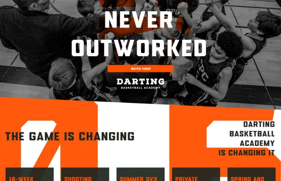 Custom sports club website homepage designed by Refat R Hossain